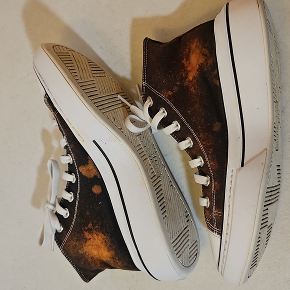 Custom Dyed Skechers High Top Sneakers - Ladies Size 9.5 - Picture 5 of 10